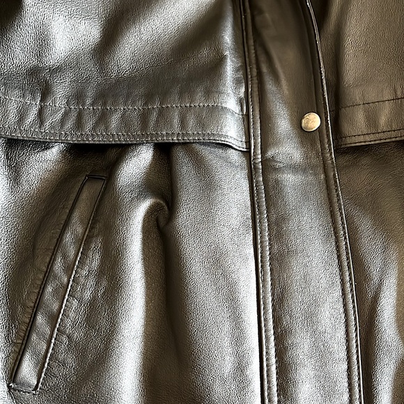 Vintage Sequence Leather Anorak - Picture 4 of 7